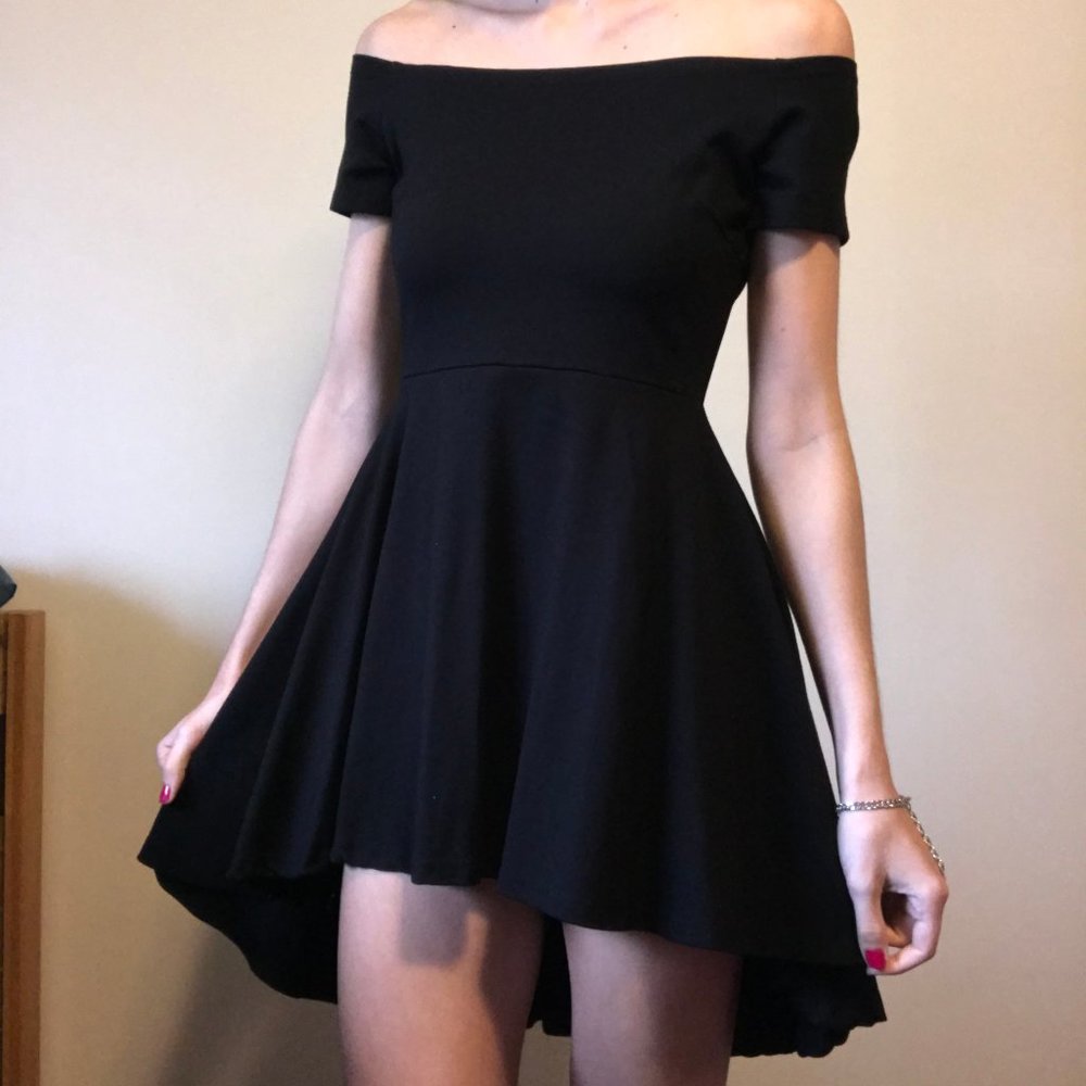 Sarin Mathews Black Cocktail Dress